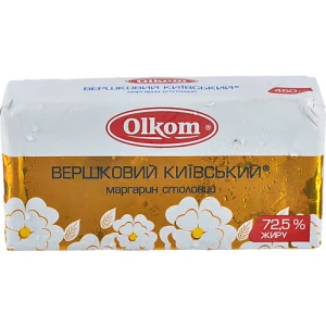 Маргарин Olkom Вершковий Київський Столовий 72.5% - 450г