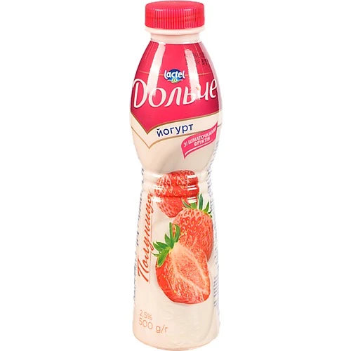 Йогурт Дольче 500мл 2.5% полуниця