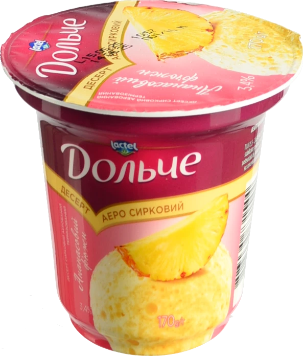 Десерт Дольче Ананасовий ф'южн 170г 3.4%