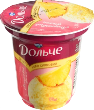 Десерт Дольче Ананасовий ф'южн 170г 3.4%