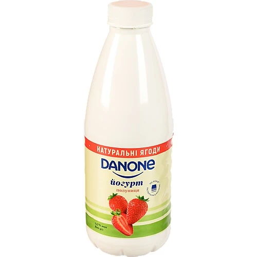 Йогурт Danone Полуниця питний 800г