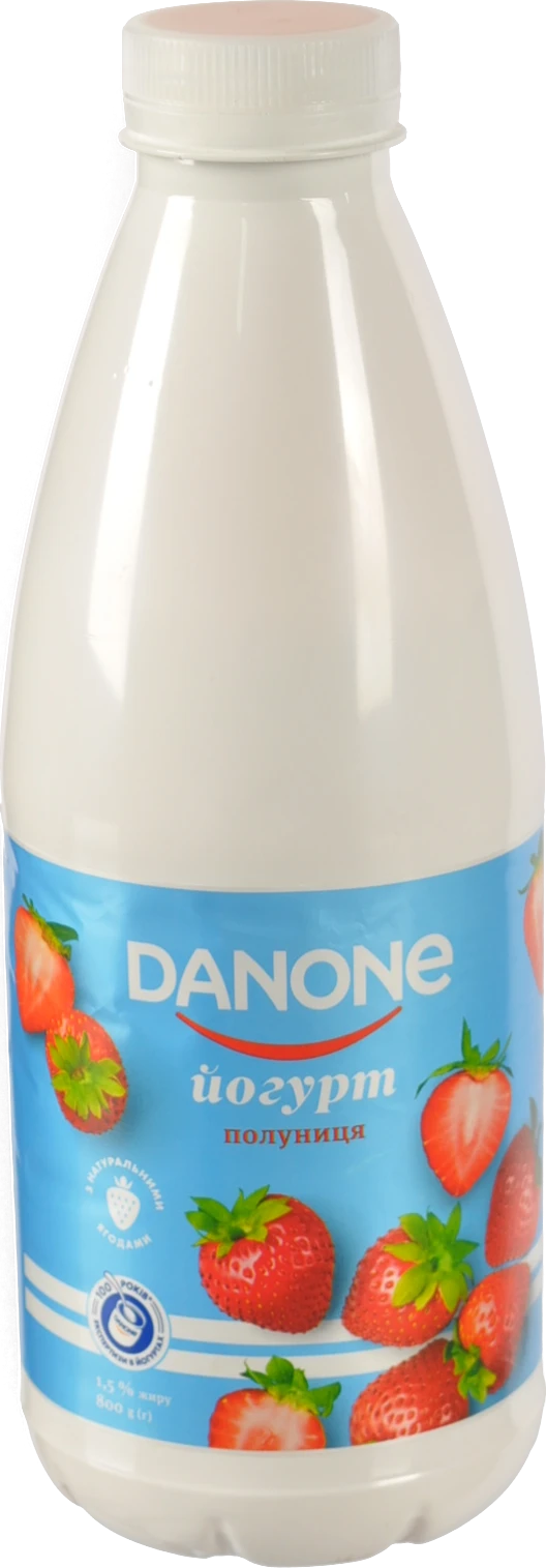 Йогурт Danone Полуниця питний 800г
