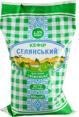 Кефір Селянський 900мл 1% пл.