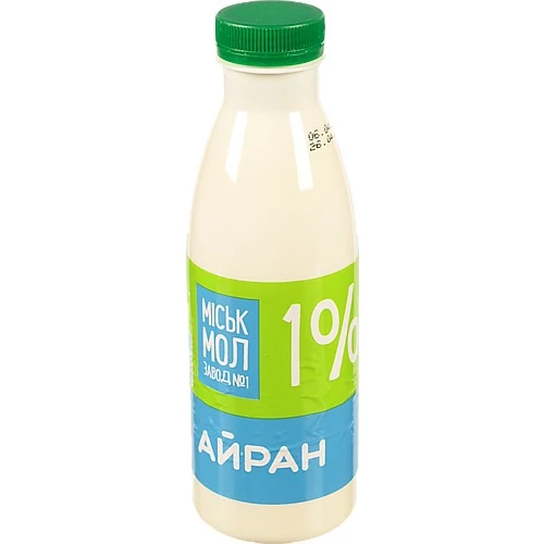 Айран 1% Міськмолзавод №1 п/пл 500г