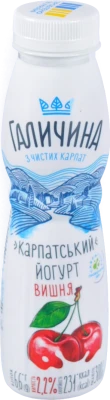 Йогурт Галичина Карпатський Вишня 2.2% 300г