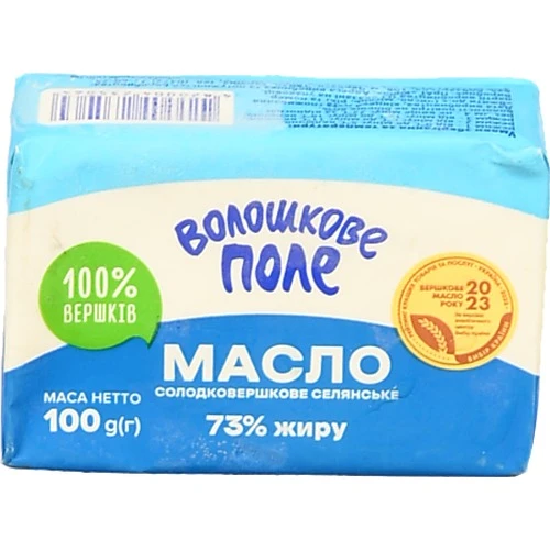 Масло Волошкове поле 73% солодковершкове 100г