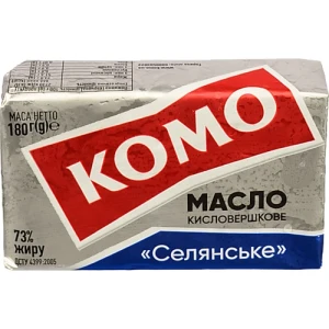 Масло Комо 180г селянське кисловершкове