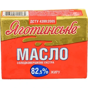 Масло 82.5% солодковершкове екстра Яготинське м/у 180г