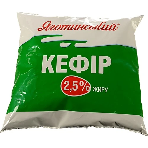 Кефір Яготинське 400мл плівка 2.5%
