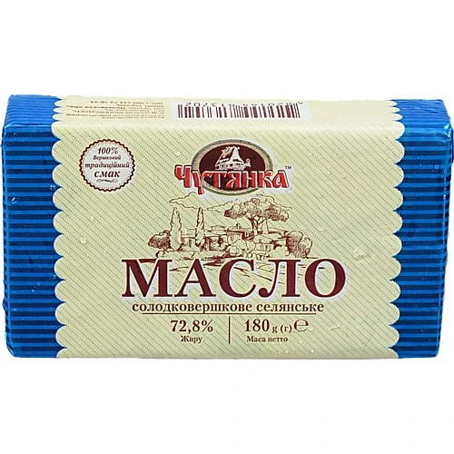 Масло Чутянка 180г 72.8% селянське