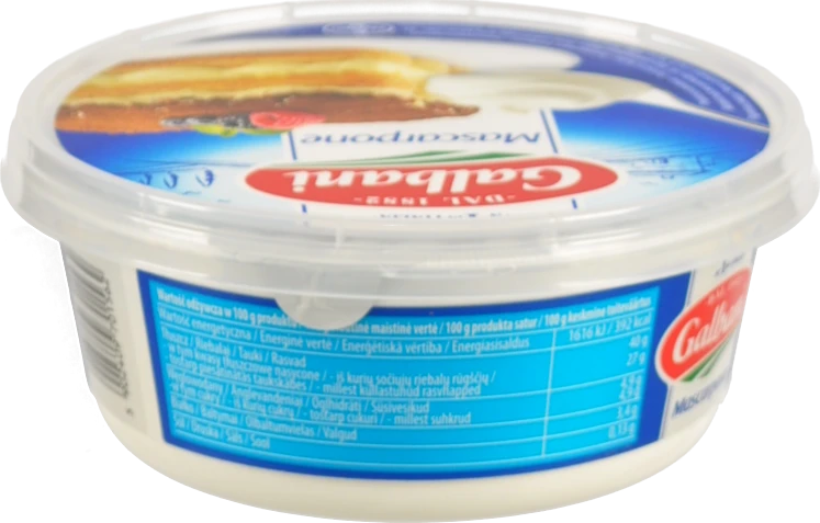 Сир Galbani Mascarpone 80% свіжих вершків 250г