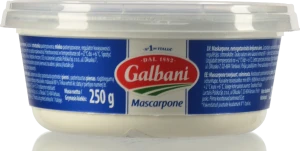 Сир Galbani Mascarpone 80% свіжих вершків 250г