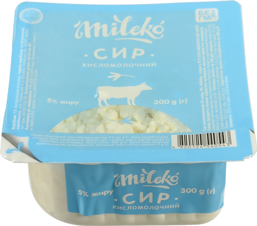 Сир к.м. Mileko 300г 5% ван.