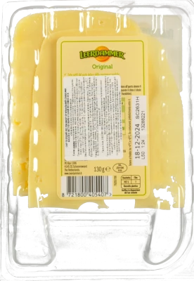 Сир Леердаммер 130г 45% оригінальний слайс