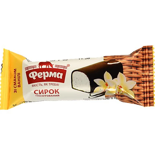 Сирок глазурований Ферма 36г зі смаком ванілі