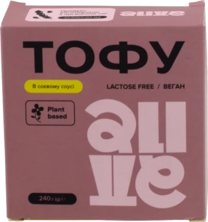 Тофу в соєвому соусі Alive к/у 240г
