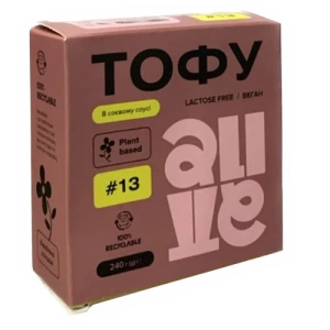 Тофу в соєвому соусі Alive к/у 240г