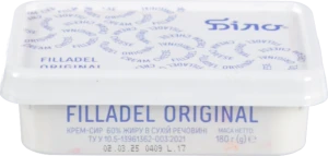 Крем-сир 60% Filladel Original Білоцерківський п/у 180г