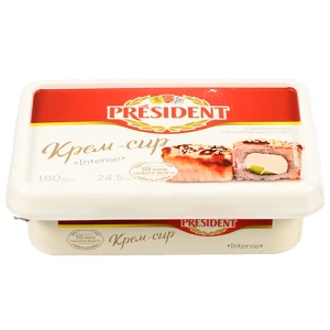 Крем-сир President Intense 24.5% термізований 180г
