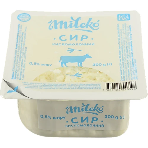 Сир к.м. Mileko 300г 0.5% ванільний