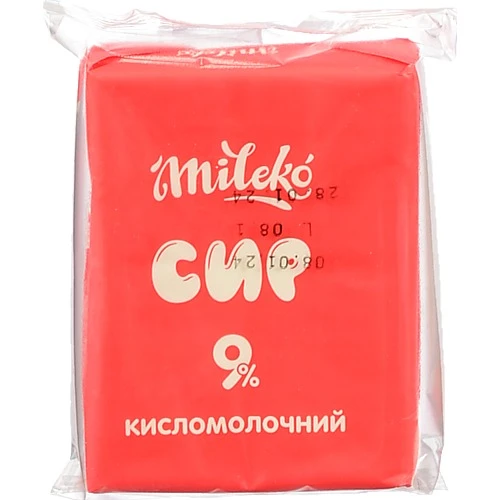 Сир м'який Mileko 200г 9% жир.