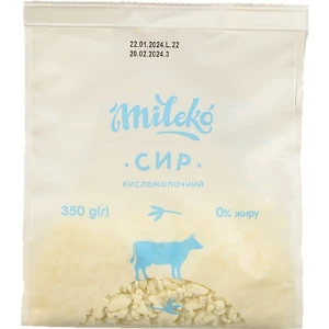 Сир к.м. Mileko 350г нежирний ф.п.