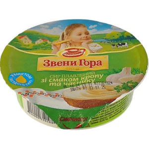 Сир плавлений Звени Гора 90г кріп часник ст