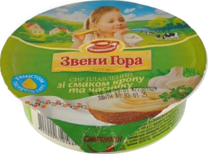 Сир плавлений Звени Гора 90г кріп часник ст