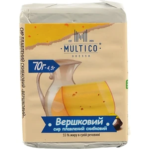 Сир плавлений скибковий MULTICO «Вершковий» 55%