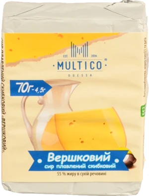 Сир плавлений скибковий MULTICO «Вершковий» 55%