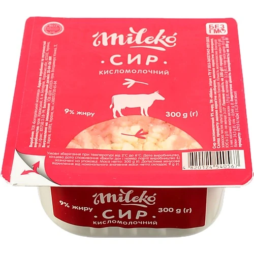 Сир к.м. Mileko 300г 9% ван.