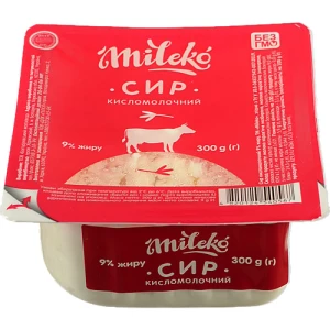Сир к.м. Mileko 300г 9% ван.