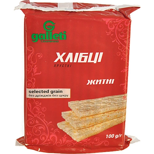 Хлібці житні Galleti 100г