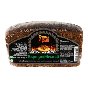 Хліб бездріжджовий на натуральних заквасках Бородинівський Riga хліб м/у 0.3кг