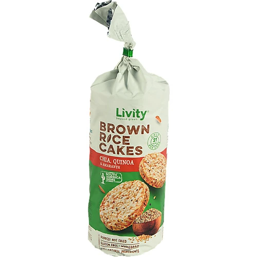 Хлібці рисові цільнозернові з чіа кіноа амарантом B.Yond 100г