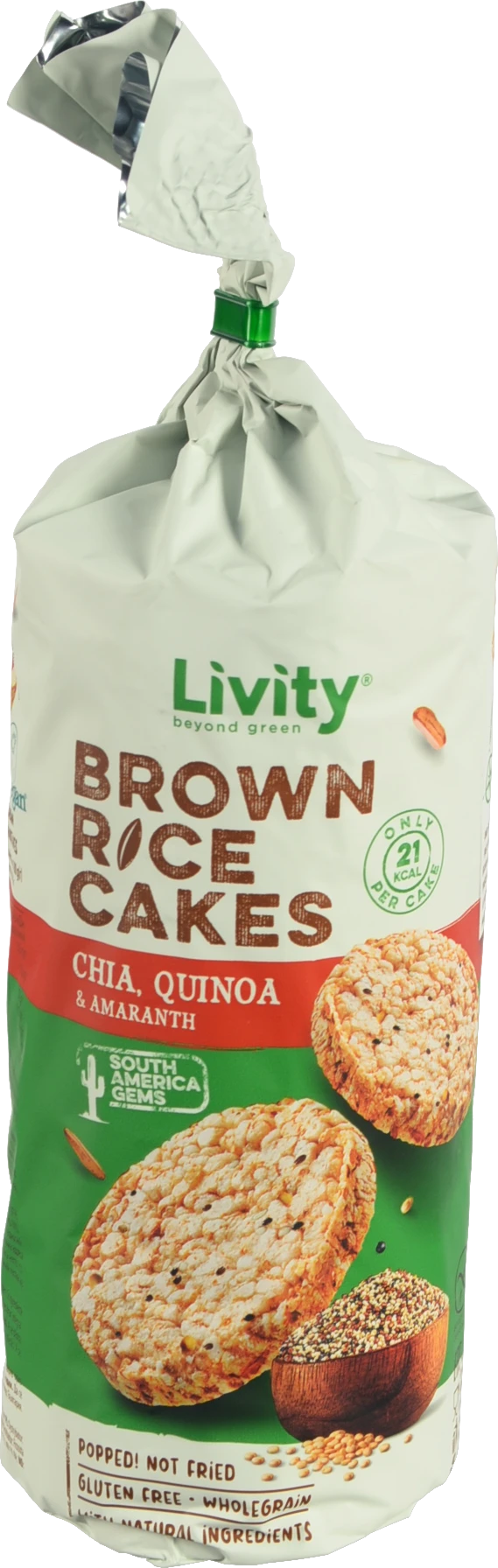 Хлібці рисові цільнозернові з чіа кіноа амарантом B.Yond 100г