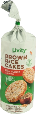 Хлібці рисові цільнозернові з чіа кіноа амарантом B.Yond 100г