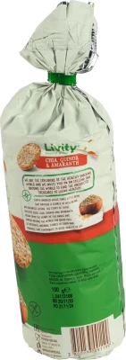 Хлібці рисові цільнозернові з чіа кіноа амарантом B.Yond 100г