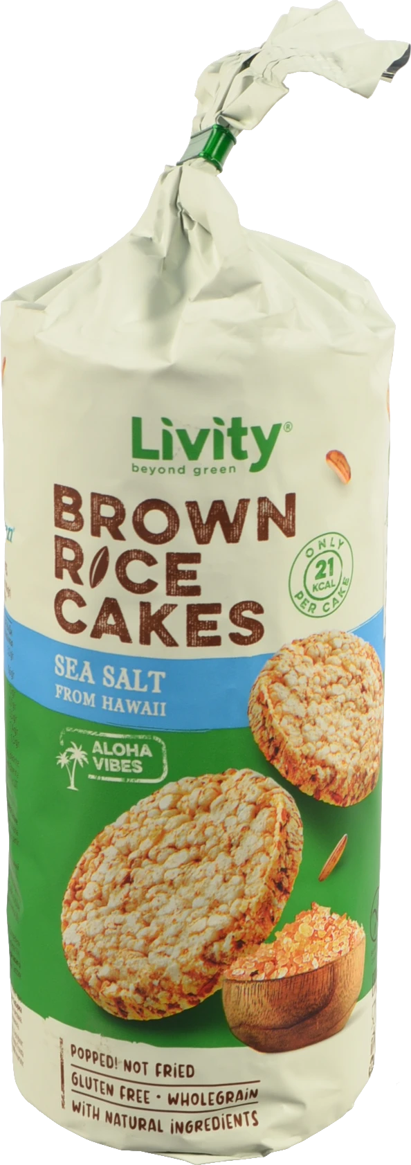 Хлібці рисові B.Yond LIVITY цільнозернові з гавайською морською сіллю, 100г