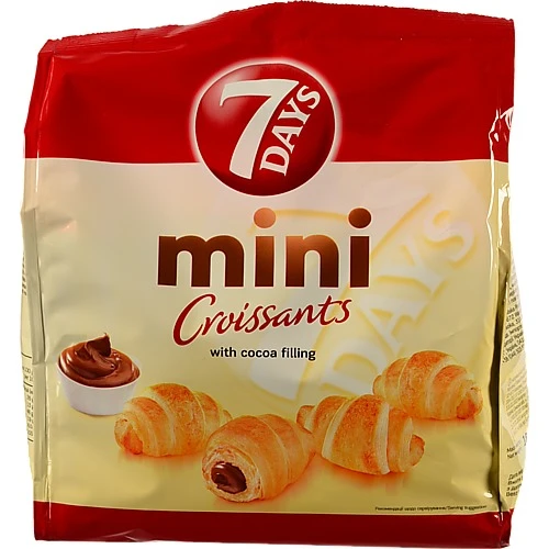 Круасани з какао начинкою Mini 7 Days 185г