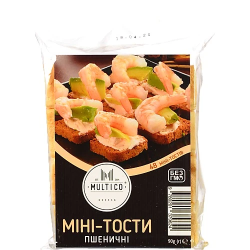 Міні тости Multico 90г пшеничні