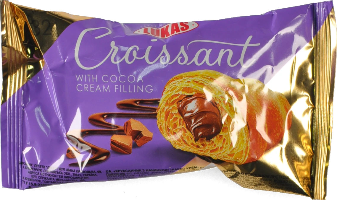 Круасан з начинкою какао крем Lukas м/у 45г