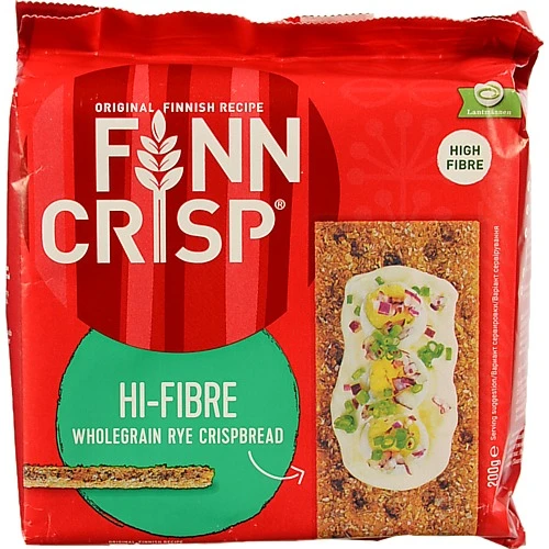 Хлібці житні цільнозернові з житніми висівками Hi-fibre Finn Crisp м/у 200г