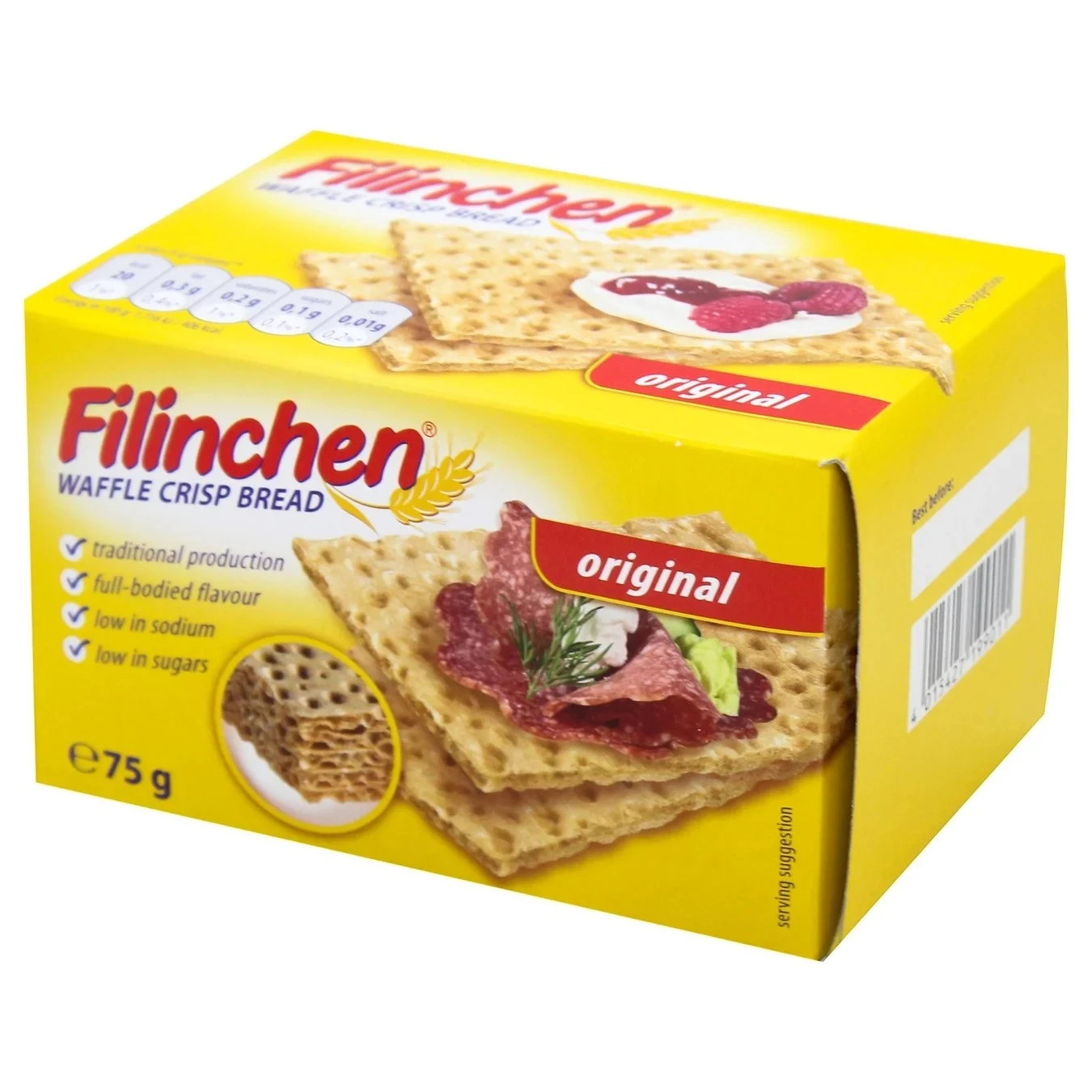 Хлібці Filinchen хрусткі Оригінал, 75 г