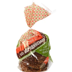 Хліб нарізний бездріжджовий Бородинський Нове діло м/у 400г