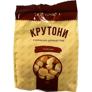 Сухарики Герчак 100г крутони класичні