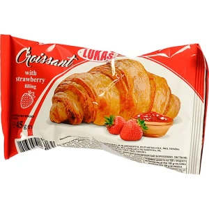 Круасан з полуничним наповнювачем Lukas 45г