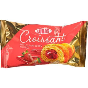 Круасан з полуничним наповнювачем Lukas 45г