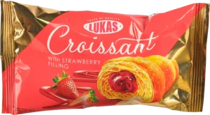 Круасан з полуничним наповнювачем Lukas 45г