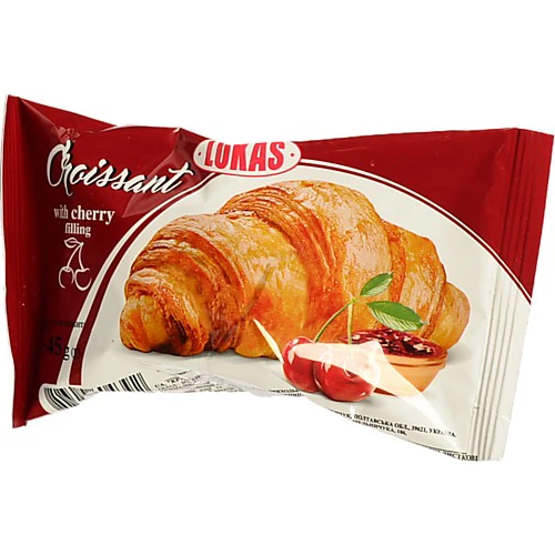 Круасан з вишневим наповнювачем Lukas 45г